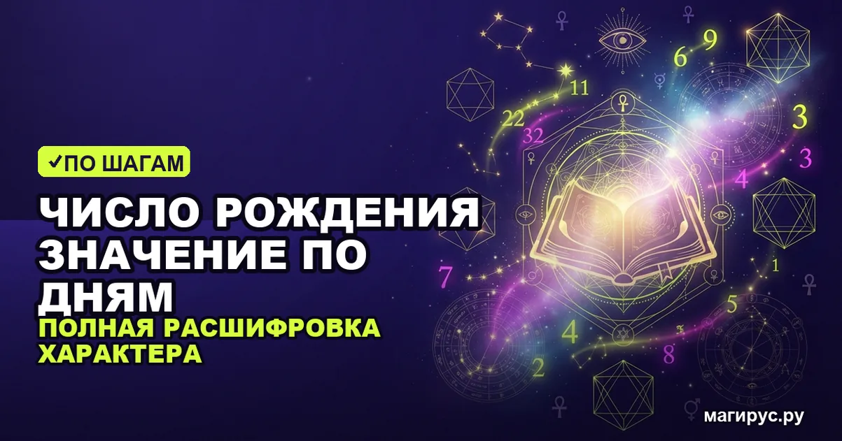 Число рождения значение по дням: полная расшифровка характера