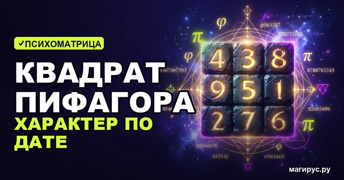 Квадрат Пифагора: психоматрица по дате рождения и значение ячеек