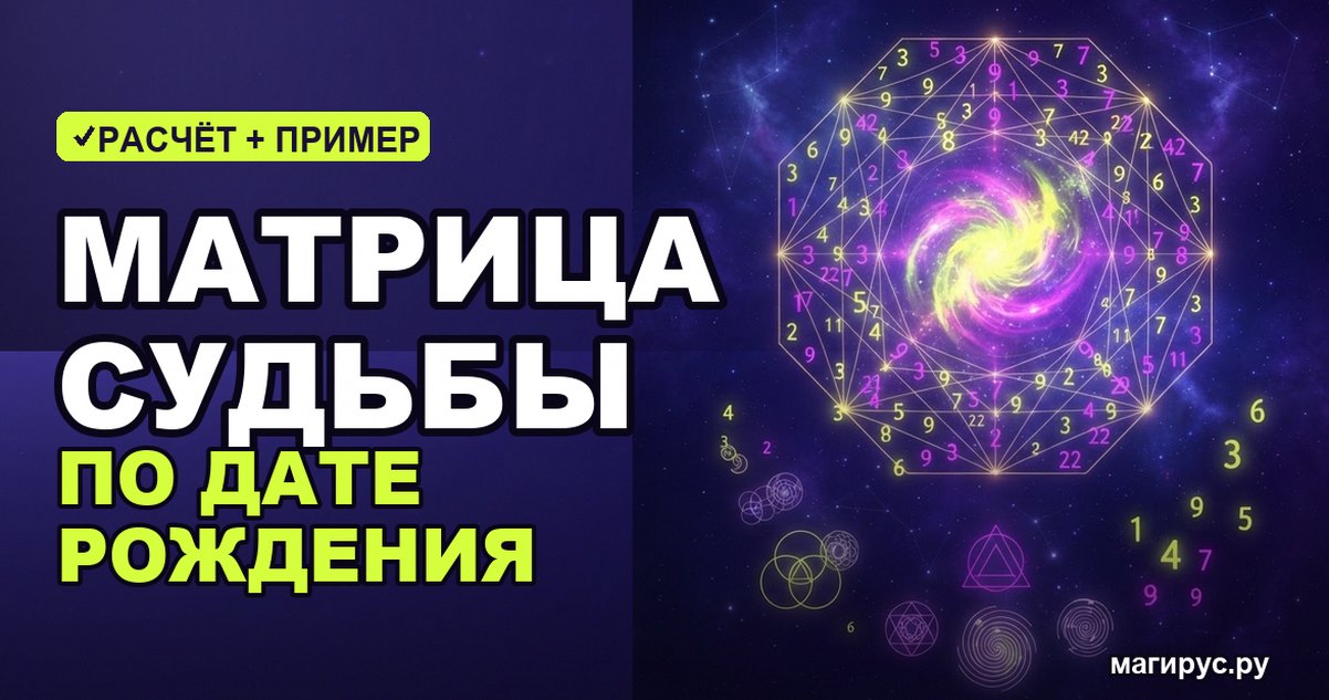 Матрица судьбы по дате рождения: как рассчитать и расшифровать